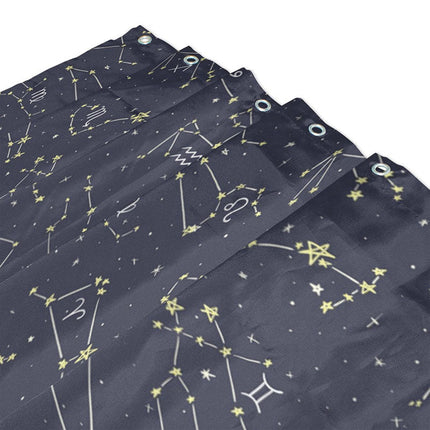 Duschdraperi med stjärnbilder och stjärntecken