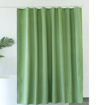 Kakifärgat duschdraperi i textil