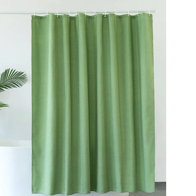 Kakifärgat duschdraperi i textil