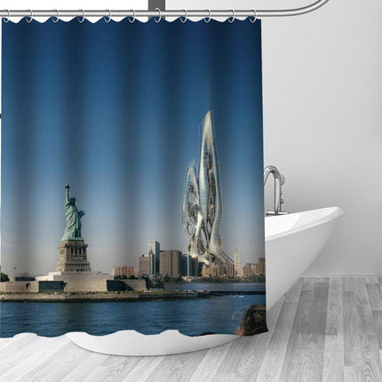 Duschdraperi med motiv från New York