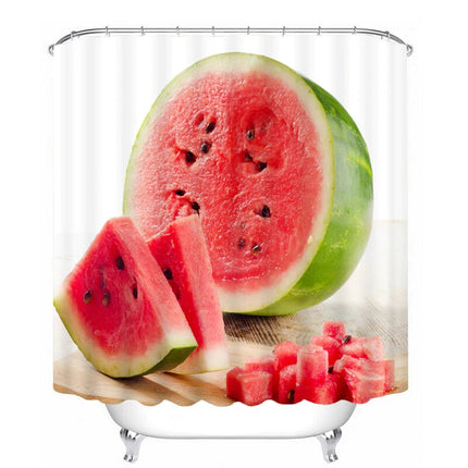 Duschdraperi med saftig vattenmelon