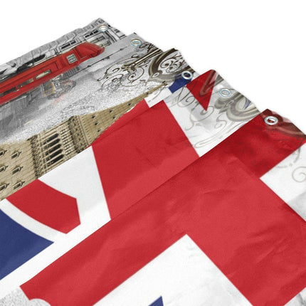 Duschdraperi med motiv från London