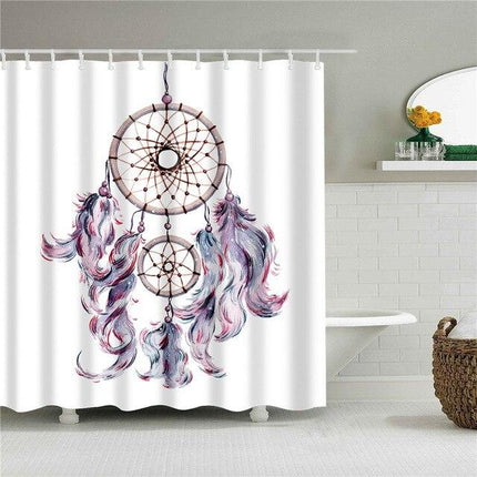 Bohemiskt duschdraperi med drömfångare motiv