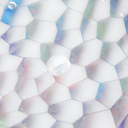 Duschdraperi med tyngder och 3D-effekt