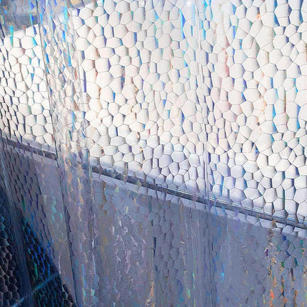 Duschdraperi med tyngder och 3D-effekt