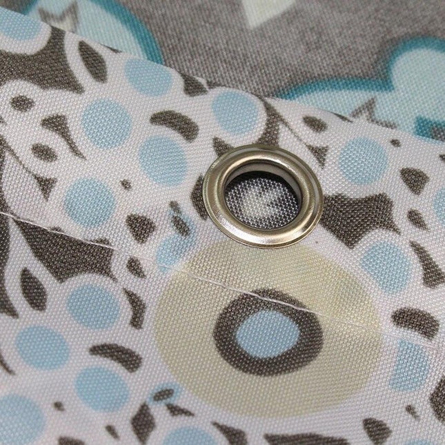 Duschdraperi med bohemiskt mandalamönster