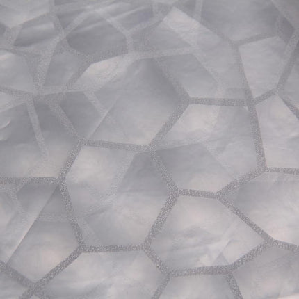 Transparent duschdraperi med 3D-mönster