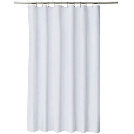 Vitt duschdraperi i vattenavvisande tyg