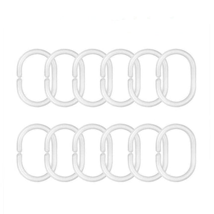 Duschdraperi med iridescent pastell effekt