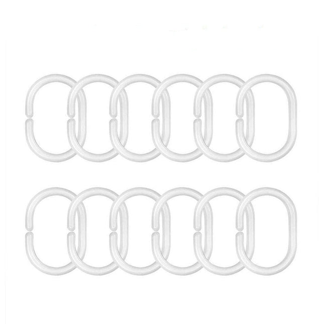 Duschdraperi med iridescent pastell effekt