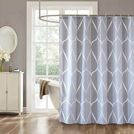 Maskintvättbart duschdraperi med elegant mönster
