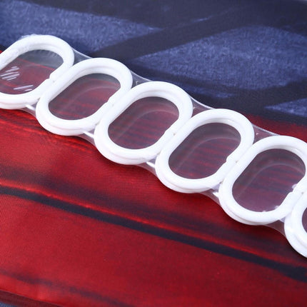 Duschdraperi med telefonkiosk och Big Ben