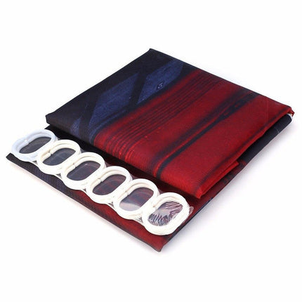 Duschdraperi med telefonkiosk och Big Ben