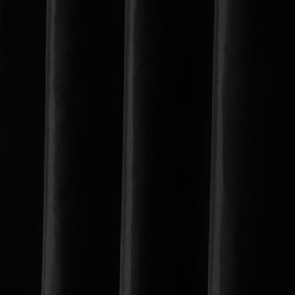 Enfärgat svart duschdraperi för mörkt badrum