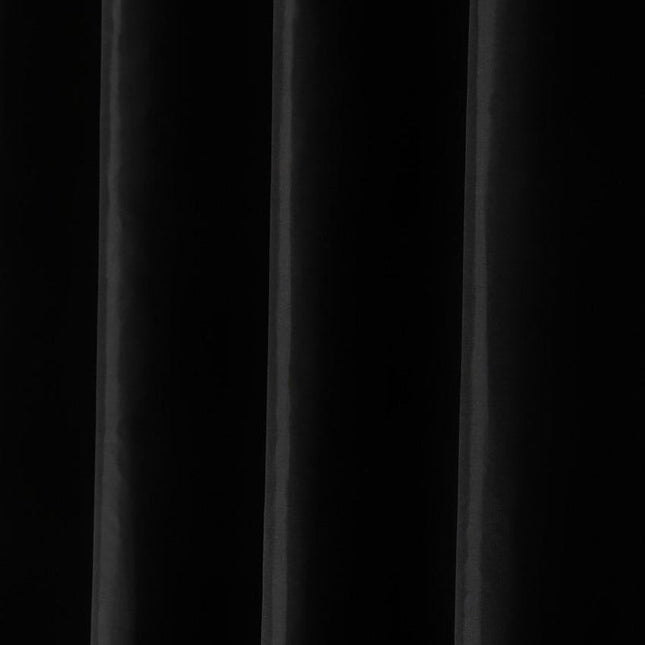 Enfärgat svart duschdraperi för mörkt badrum