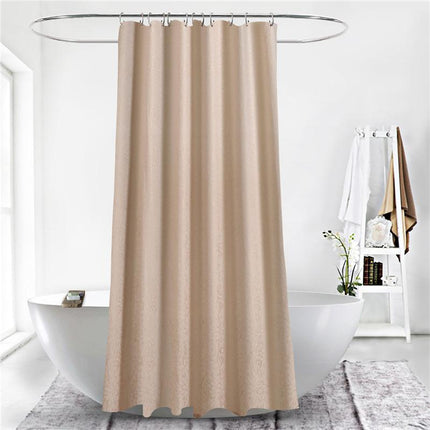 Ogenomskinligt duschdraperi i textil för badrum
