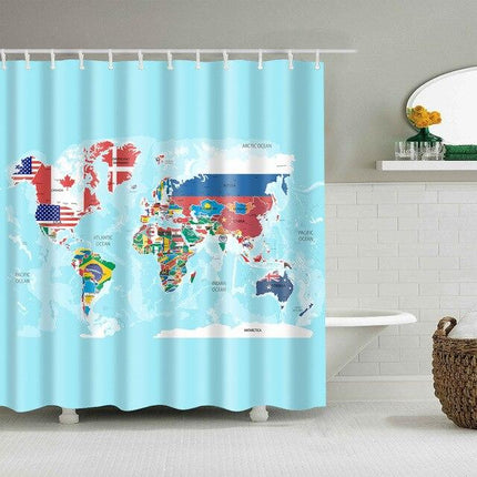 Collection image for: Duschdraperi Världskarta