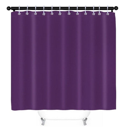 Enfärgat duschdraperi i lila tyg