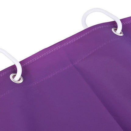 Enfärgat duschdraperi i lila tyg