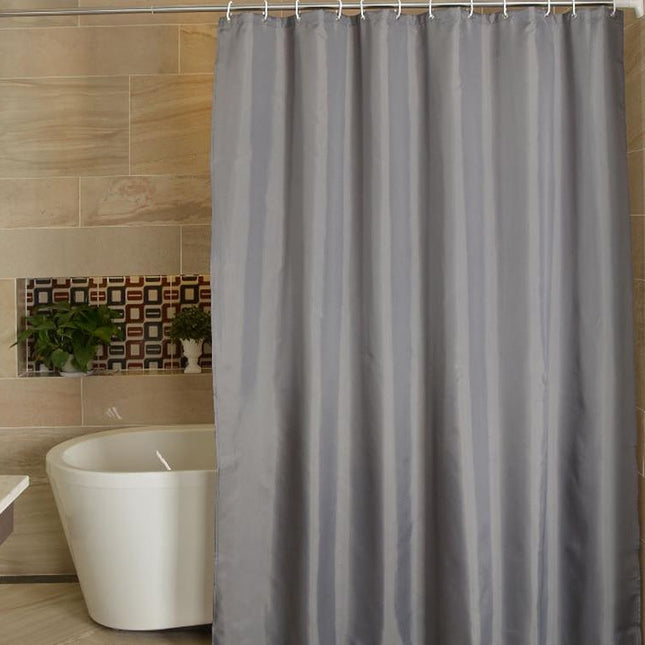 Tvättbart duschdraperi i textil för badrum