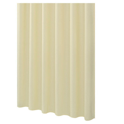 Billigt duschdraperi med våfflad textur