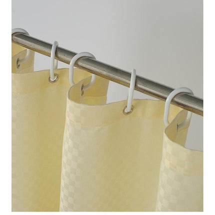 Billigt duschdraperi med våfflad textur