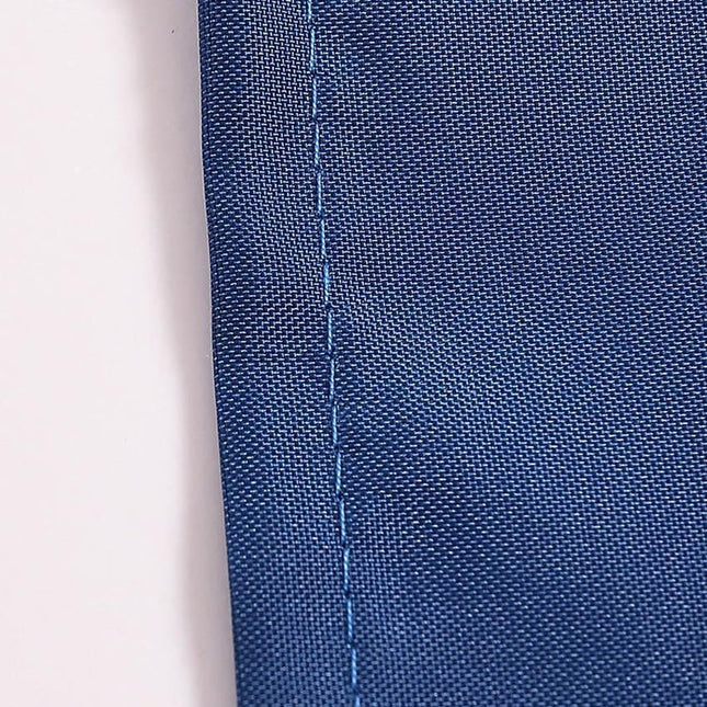 Mörkblått duschdraperi i textil