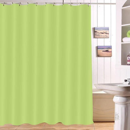 Äppelgrönt enfärgat duschdraperi för dusch